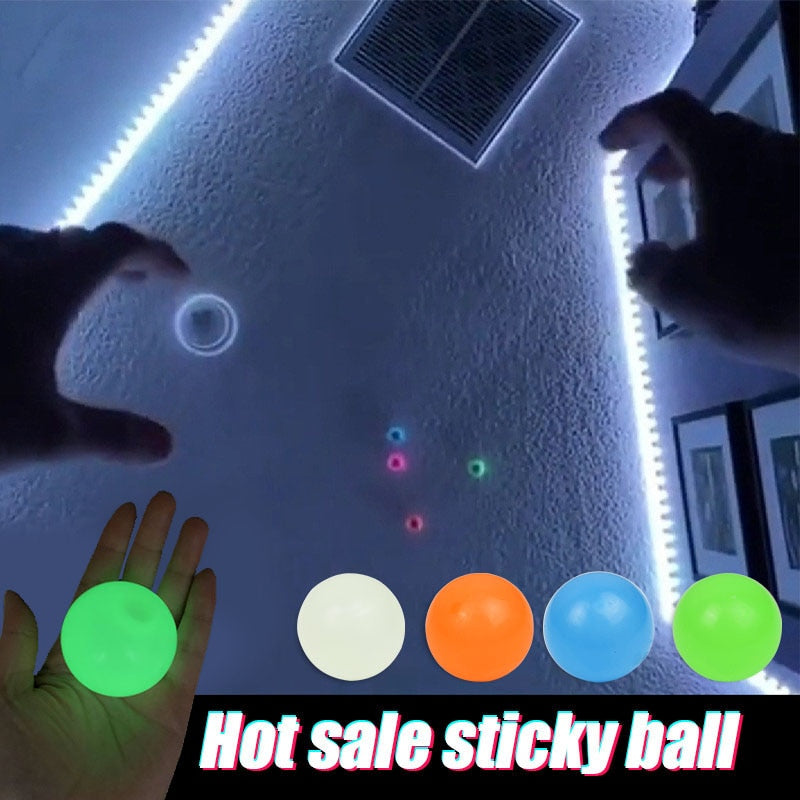 Glowing Wall Ball  Fidget Toy